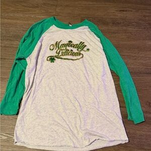 Next Level Apparel St Patrick’s Days - Magically Delicious Green and White Shirt